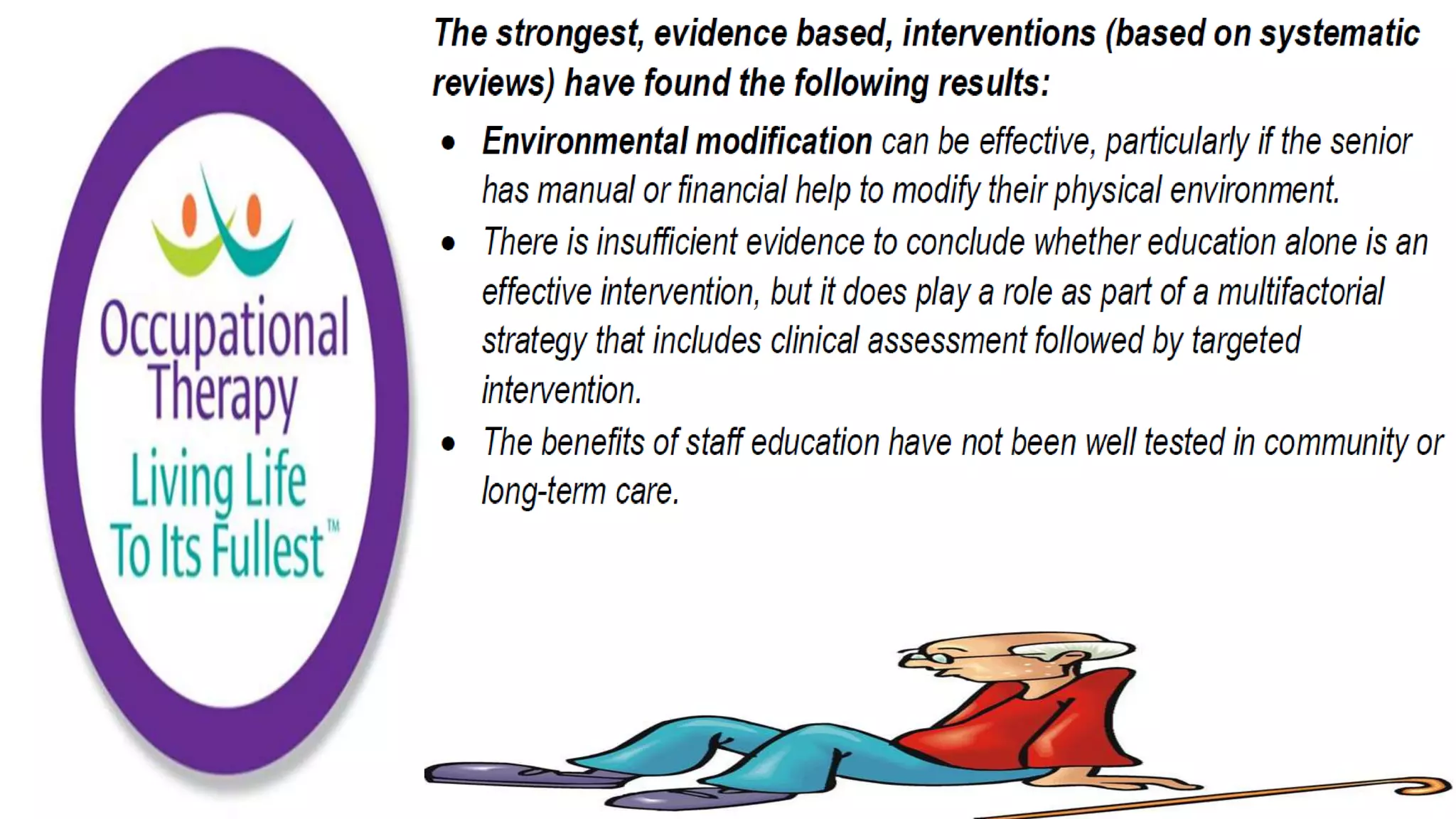 Fall Prevention Strategies Elderly Population part 1