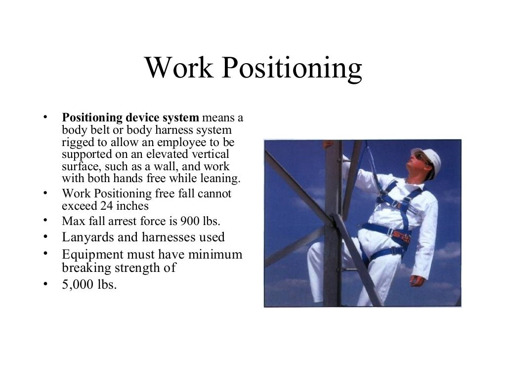 OSHA regulations Fall protection