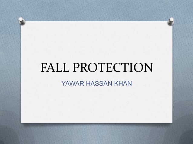 Fall protection | PPT
