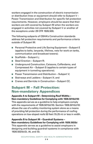 Fall protection in construction | PDF