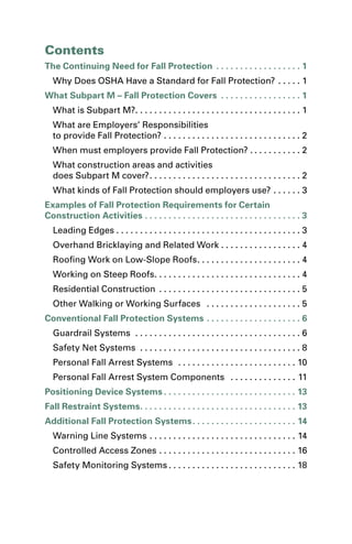 Fall protection in construction | PDF