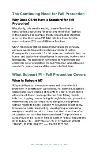 Fall protection in construction | PDF