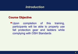 Fall Protection _ Ladder Safety for COSH | PPT