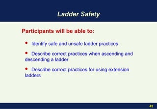 Fall Protection _ Ladder Safety for COSH | PPT