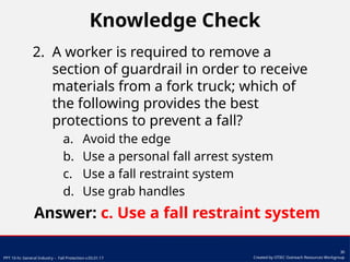 Fall Protection Training powerpoint presentations | PPTX