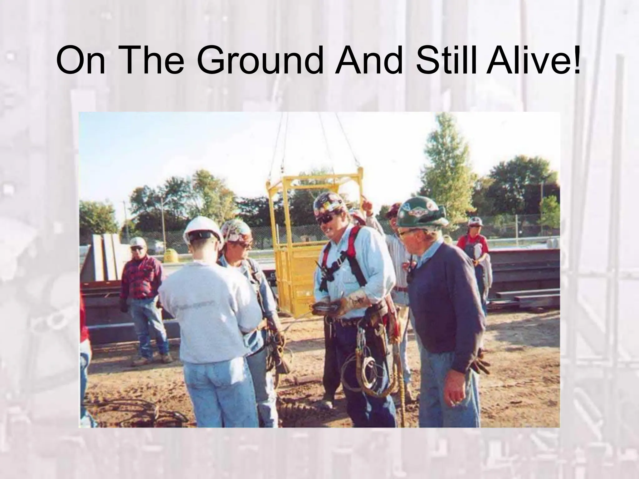 On The Ground And Still Alive!
 