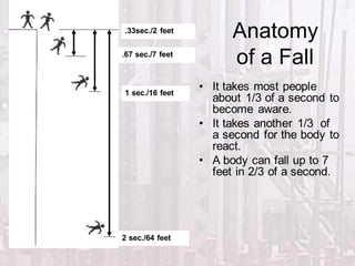 Fall Section FALL PROTECTION SYSTEMS while working at height and its equipment | PDF