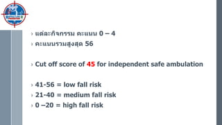 4 Meter Fall Risk Fall Risk and Assessment (4th ed) | PPTX