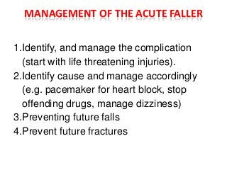 Falls in elderly | PPTX