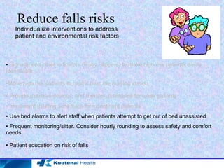 Fall Risk Hourly Rounding Falls Prevention Direct Care | PPT