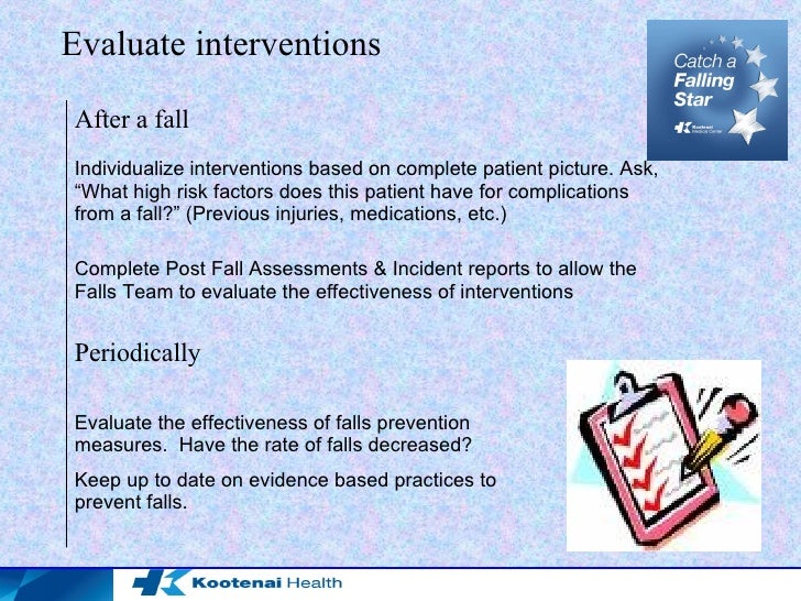 falls prevention direct care nursing incident report