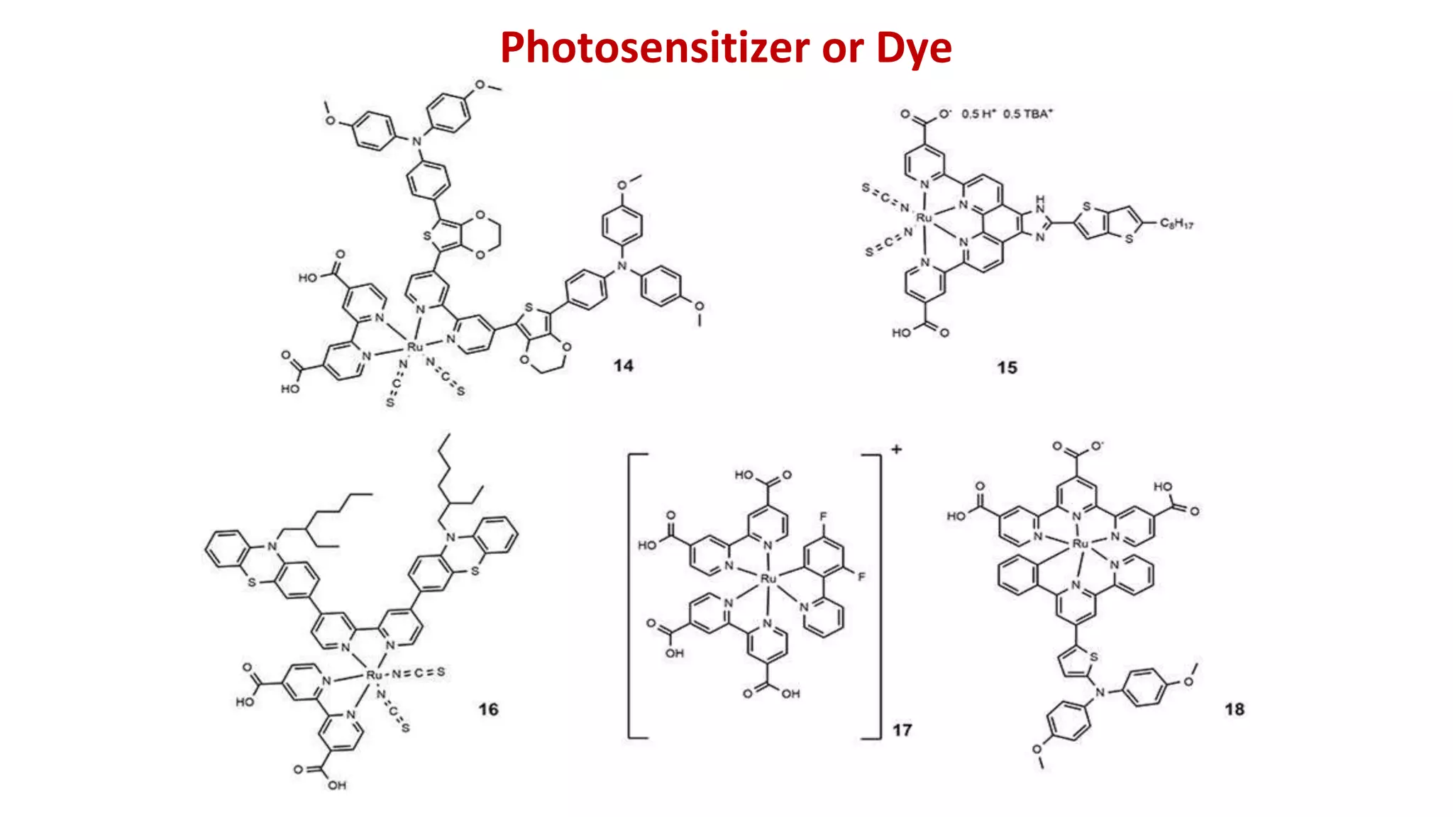 Photosensitizer or Dye
 