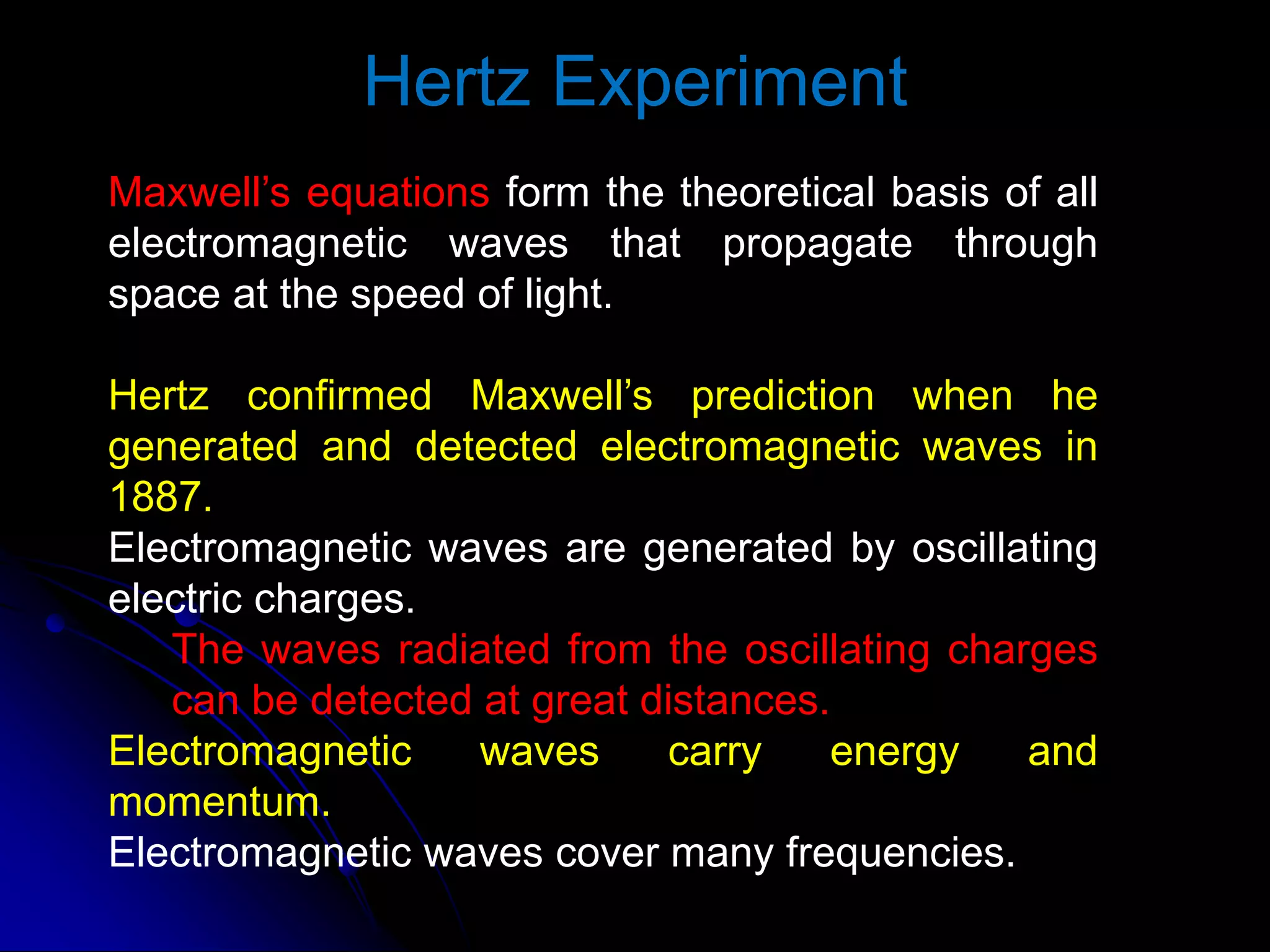 electromagnetic wave equation | PPT | Physics | Science