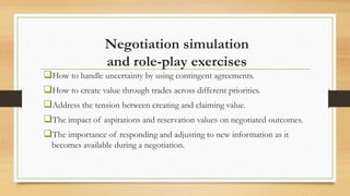 Negotiation Simulation Examples Fall Semester IRL 3110 A- Simulation Exercise _ Course Outline.pptx