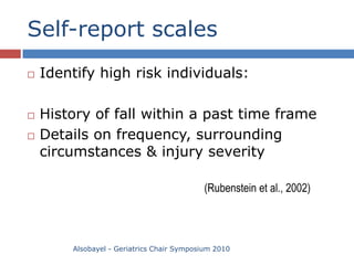 Falls in elderly | PPTX