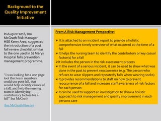 Falls Reduction & Falls Management Quality Improvement Initiative in ...