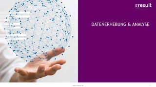 www.eresult.de
DATENERHEBUNG & ANALYSE
7
 