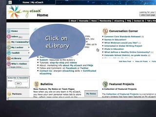 Click on  eLibrary Text 