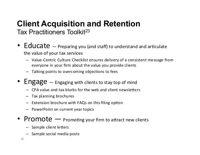 Client Acquisicon And Retencon