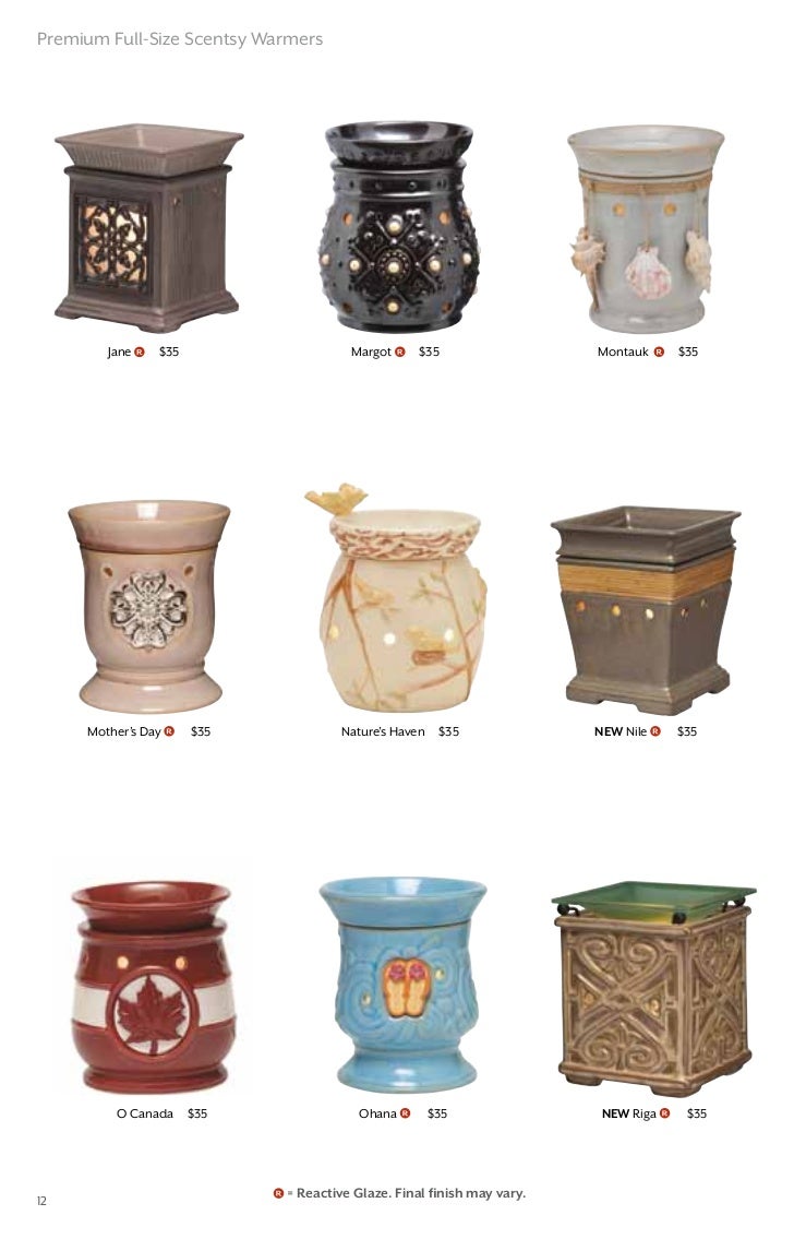 scentsy fall winter catalog 2012