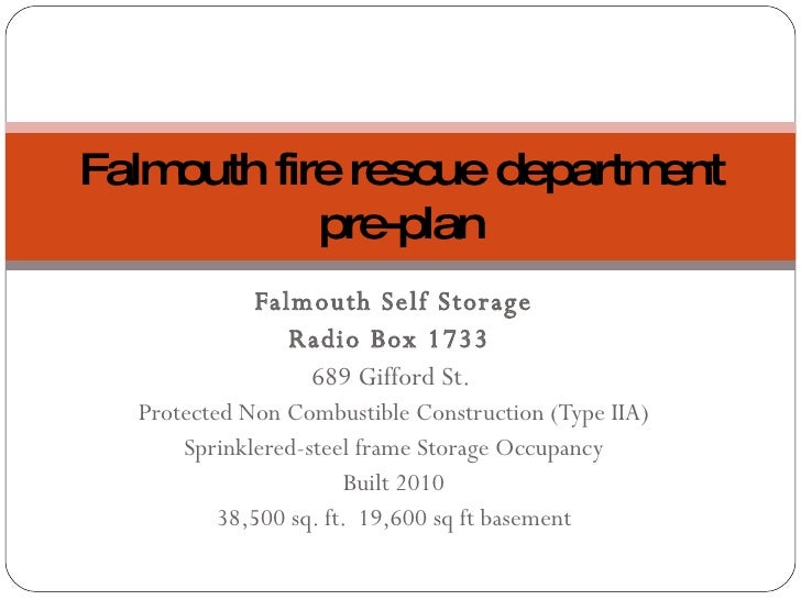Falmouth Self Storage PrePlan