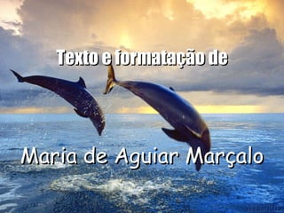 Texto e formatação de Maria de Aguiar Marçalo 