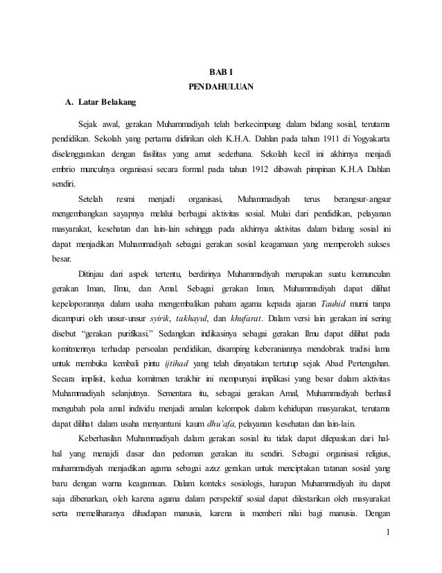 Muhammadiyah Sebagai Gerakan Sosial