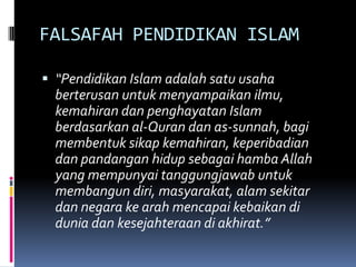 Falsafah pendidikan islam dan timur