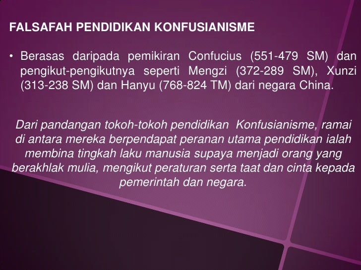 Falsafah Pendidikan Islam Dan Timur