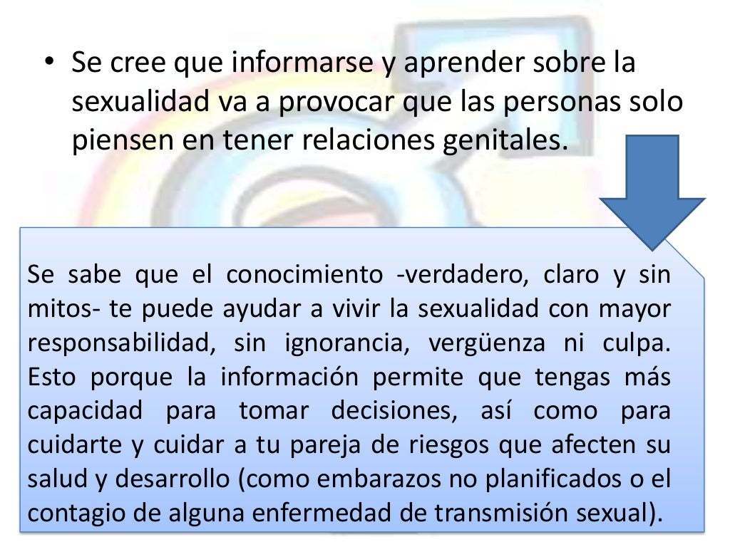 Falsas creencias sobre sexualidad