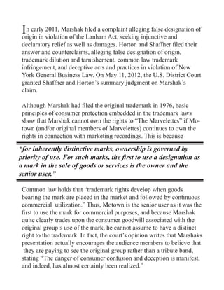 Brown Berets False designation-of-origin | PDF