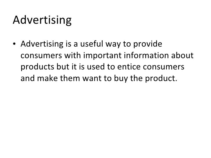 advertising essay sample