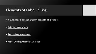 False ceiling | PPTX