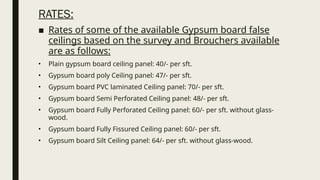 False ceiling by architecture student for design | PPTX