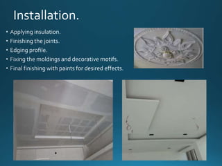 False Ceiling Making Process False ceiling materials | PPTX