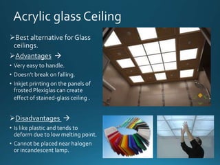 False ceiling materials | PPTX