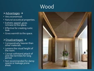 False ceiling materials | PPTX