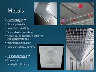 False ceiling materials | PPTX