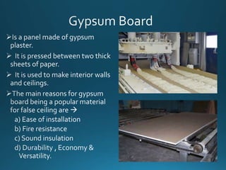 False ceiling materials | PPT