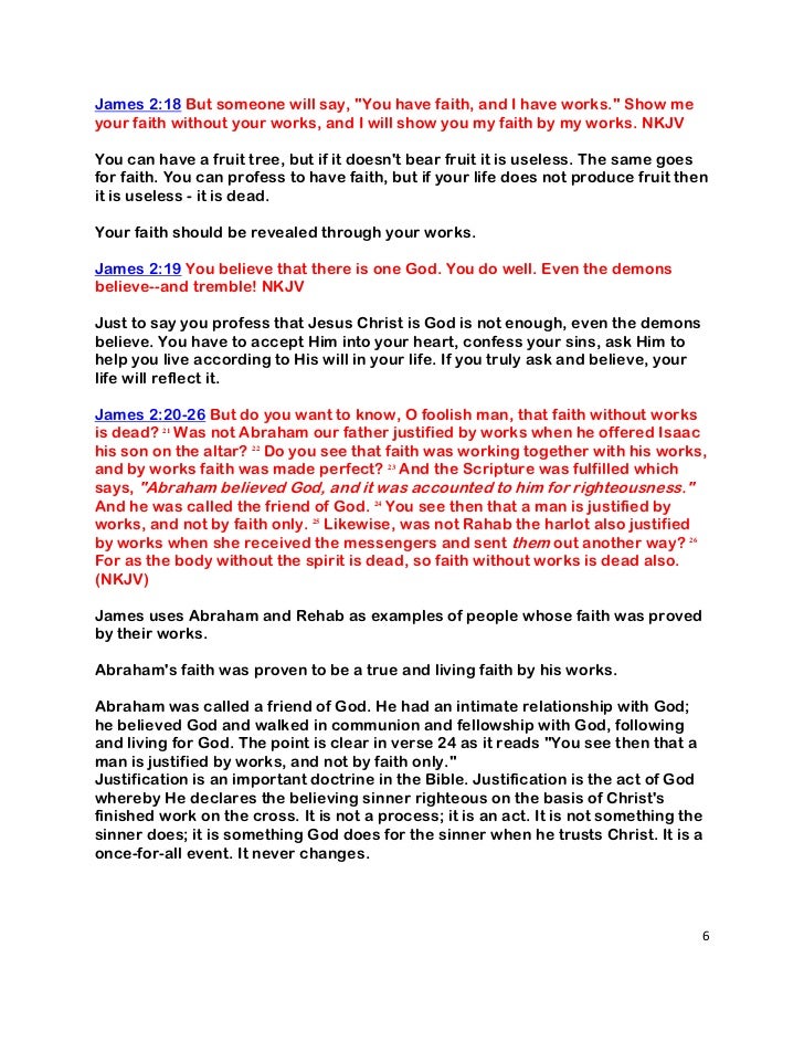 false faith or genuine faith faith without works is dead nkjv