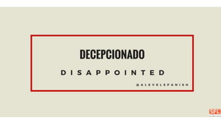 False friends in Spanish set 002