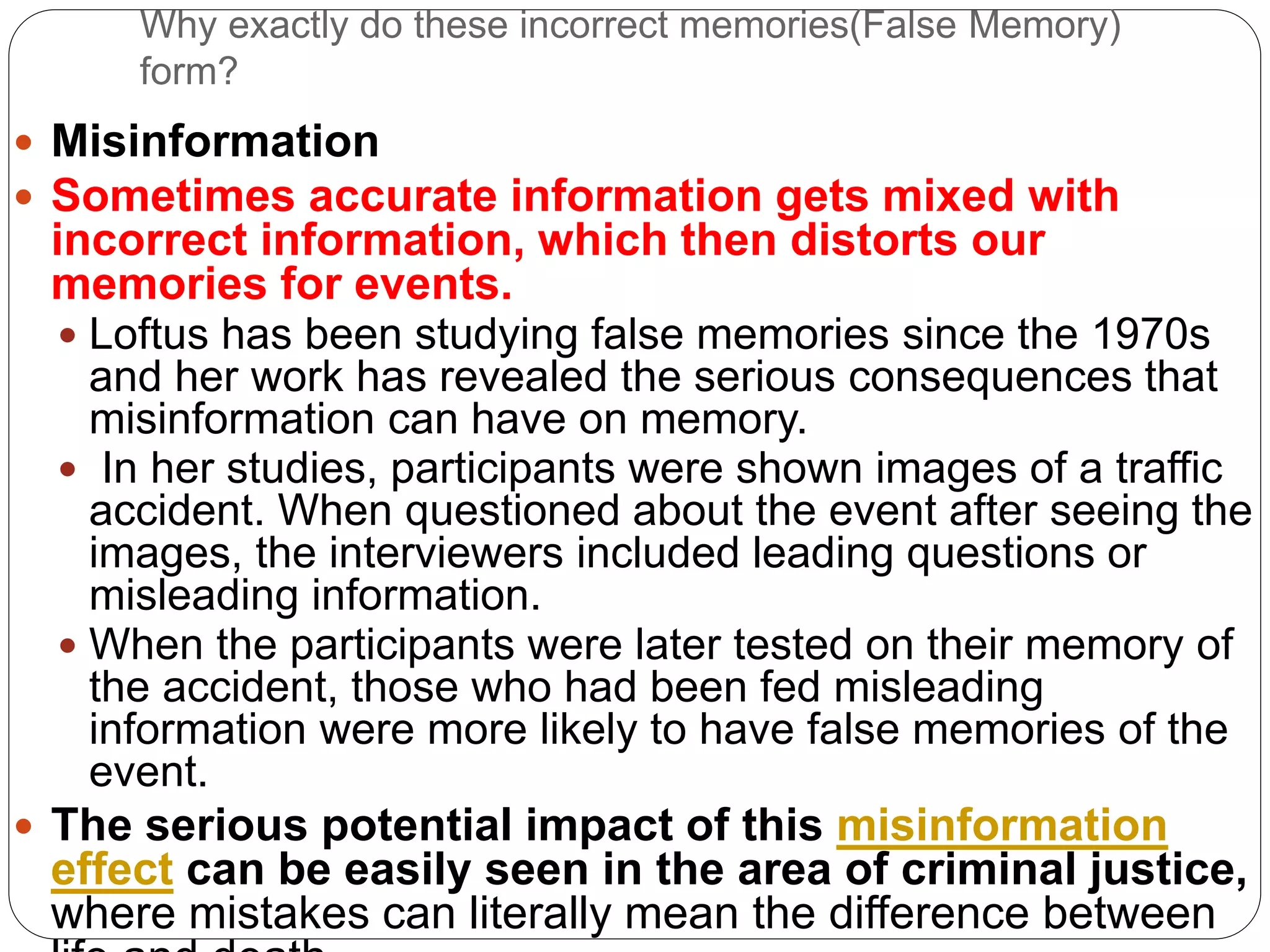 False memory | PPTX