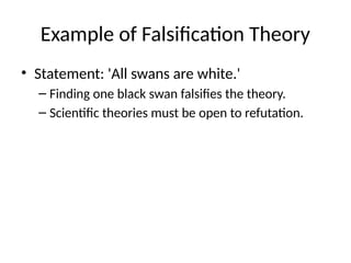 Understanding Falsification and Verification Theories in Scientific ...