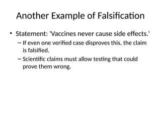 Understanding Falsification and Verification Theories in Scientific ...