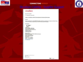 CONNECTING WORLD

Structure Cabling - Supplier Support
 