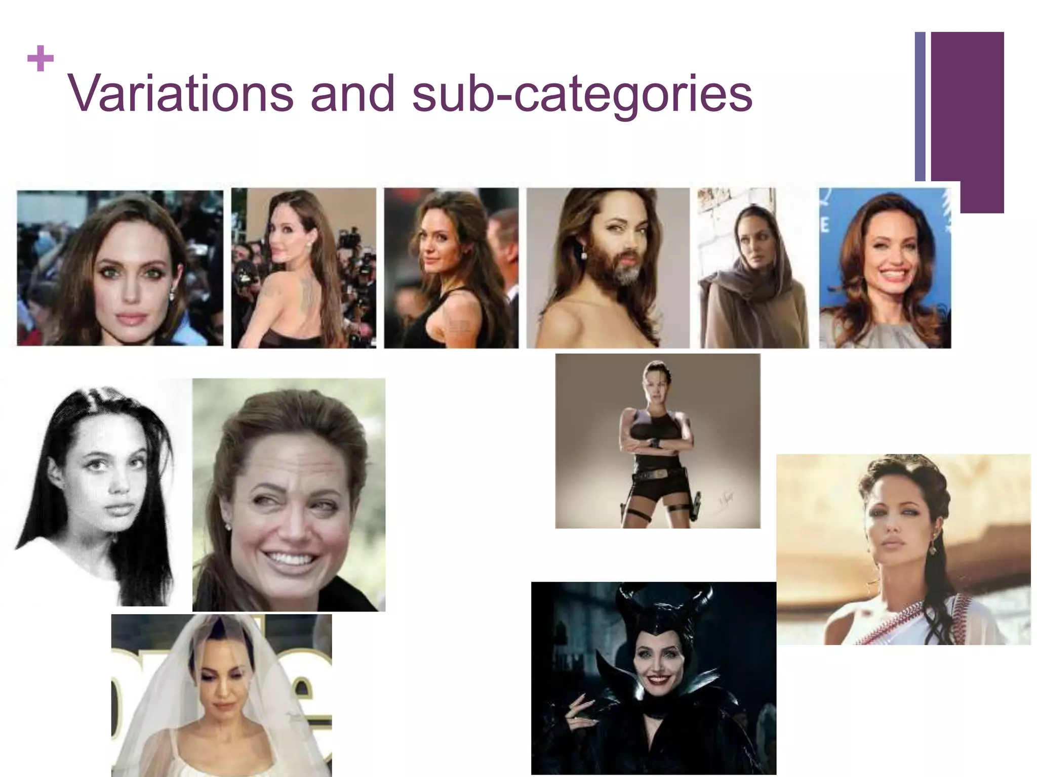 +
Variations and sub-categories
 
