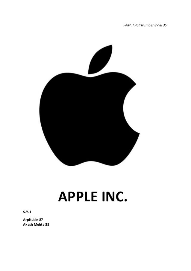 Financial Report Of Apple Inc 2014