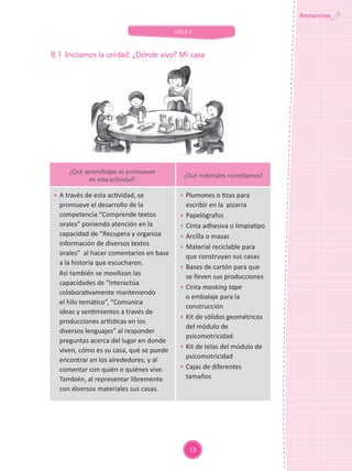 UNIDAD DE APRENDIZAJE Aula de 3 años de Educación Inicial MI FAMILIA-II ...
