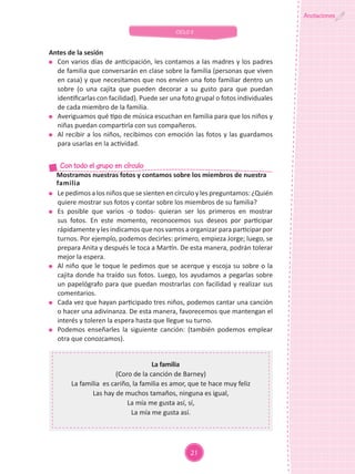 UNIDAD DE APRENDIZAJE Aula de 3 años de Educación Inicial MI FAMILIA-II ...