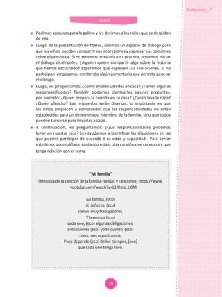 UNIDAD DE APRENDIZAJE Aula de 3 años de Educación Inicial MI FAMILIA-II ...